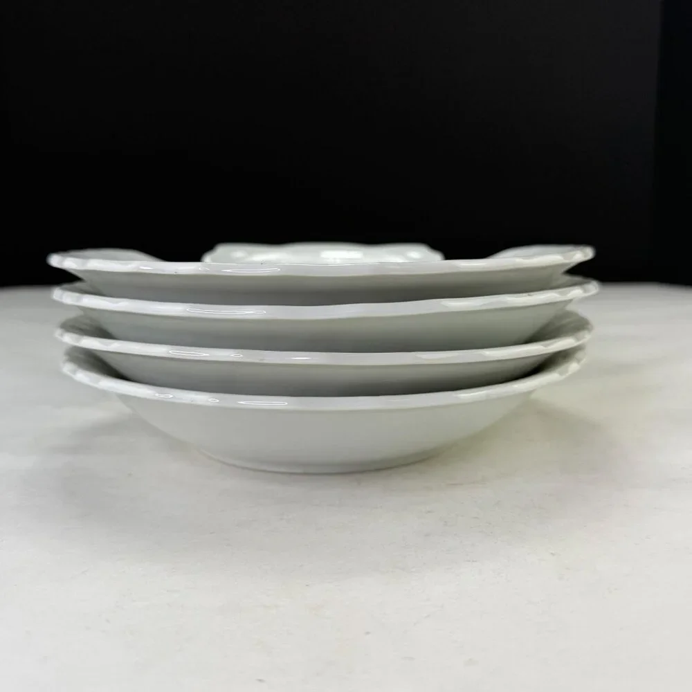 Vintage Takahashi Japan Vintage Clam Shell Floral Bowls Set of 4